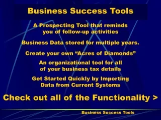 Business Success Tools