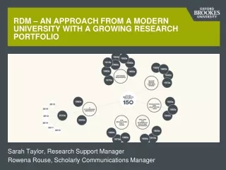 RDM – AN APPROACH FROM A MODERN  UNIVERSITY WITH A GROWING RESEARCH PORTFOLIO
