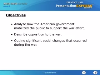 Analyze how the American government mobilized the public to support the war effort.