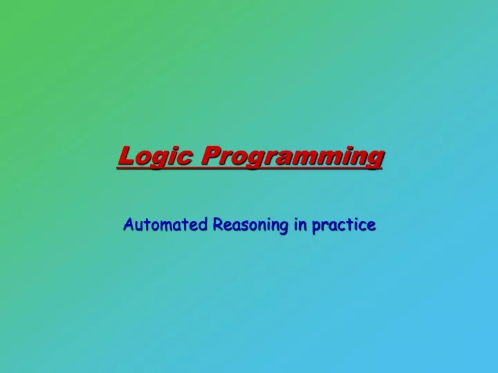 logic programming