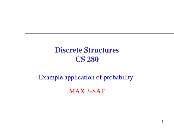 discrete structures cs 280