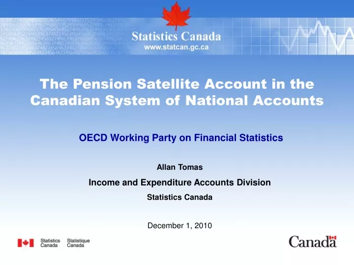 the pension satellite account in the canadian