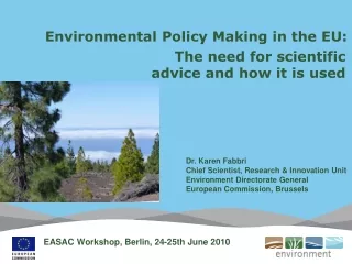 Environmental Policy Making in the EU: