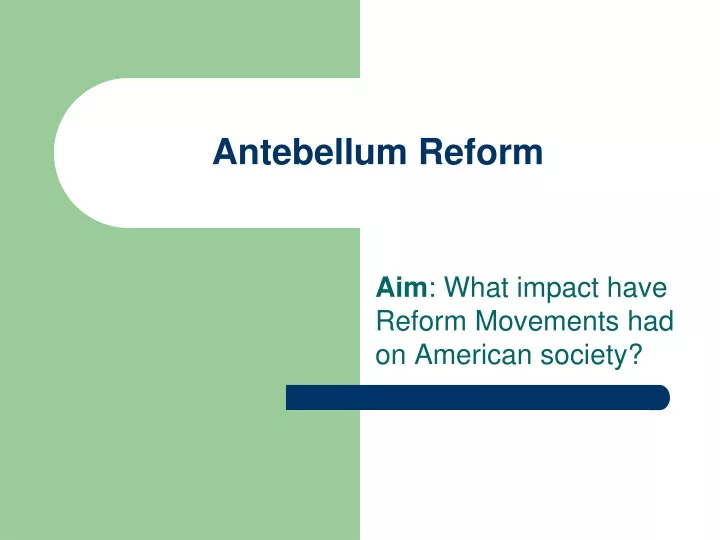 antebellum reform