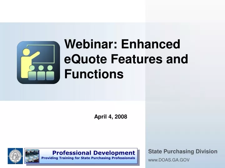 webinar enhanced equote features and functions