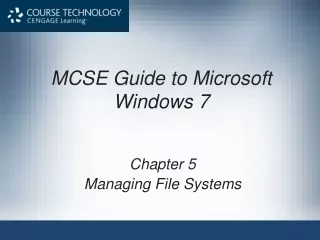 MCSE Guide to Microsoft Windows 7