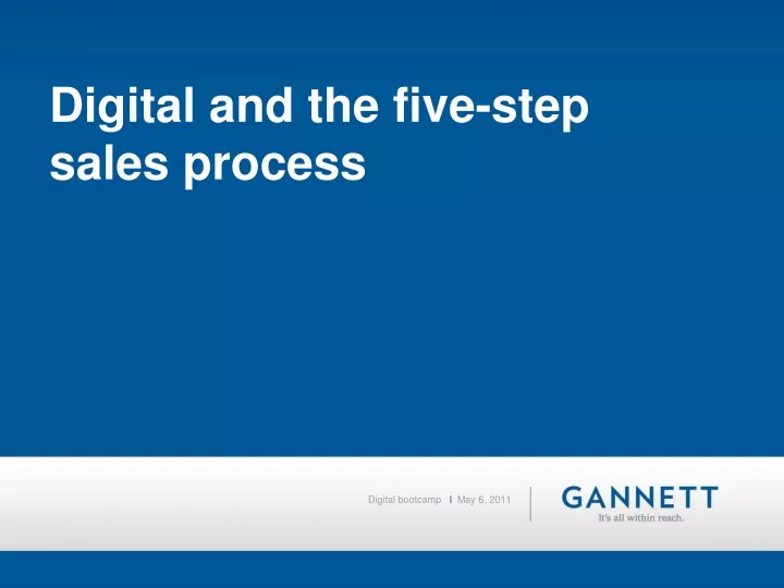 digital and the five step sales process
