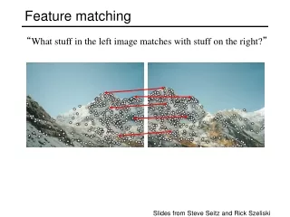 Feature matching
