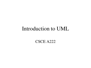 Introduction to UML
