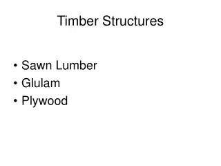 Timber Structures