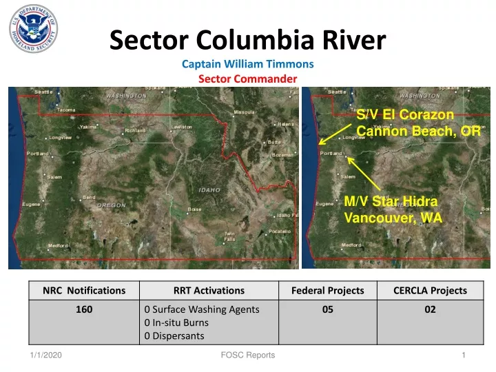 sector columbia river