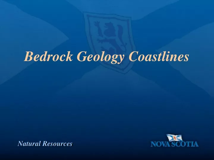 bedrock geology coastlines