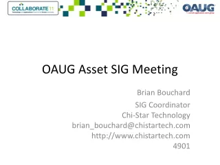 OAUG Asset SIG Meeting