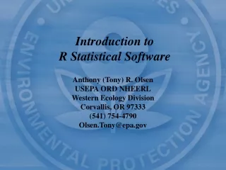 Introduction to R Statistical Software