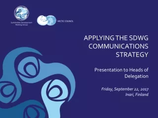 SDWG Strategic Commitments