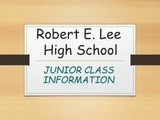 Robert E. Lee  High School