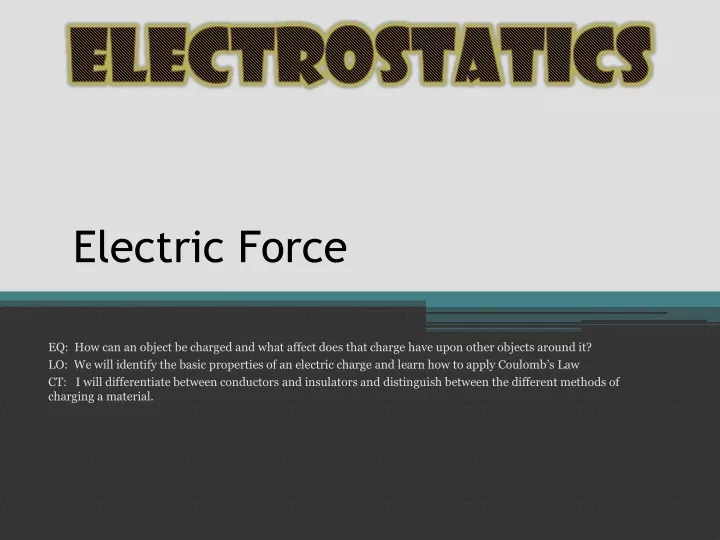 electric force