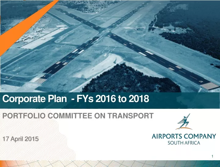 corporate plan fys 2016 to 2018