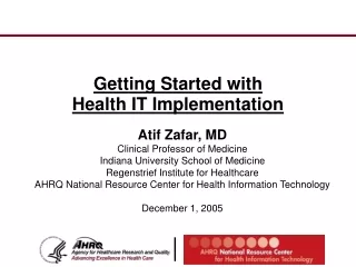 Getting Started with  Health IT Implementation