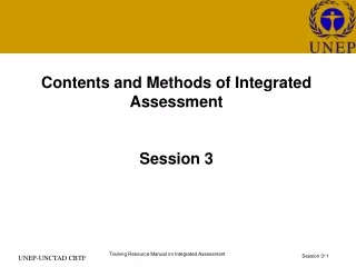 Contents and Methods of Integrated Assessment Session 3