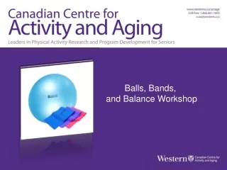 Balls, Bands &amp; Balance Workshop Canadian Centre for Activity and Aging