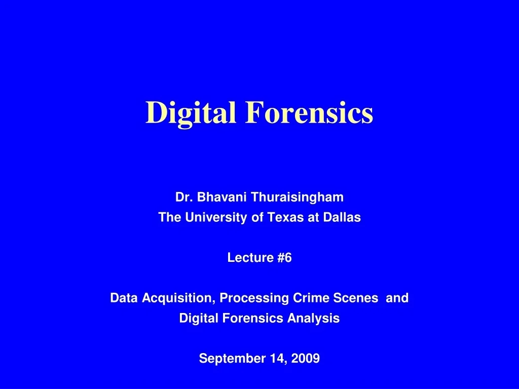 PPT - Digital Forensics PowerPoint Presentation, free download - ID:9298944