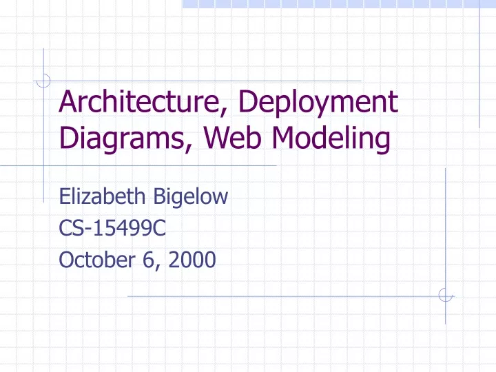 architecture deployment diagrams web modeling
