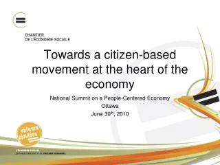 Towards a citizen-based movement at the heart of the economy