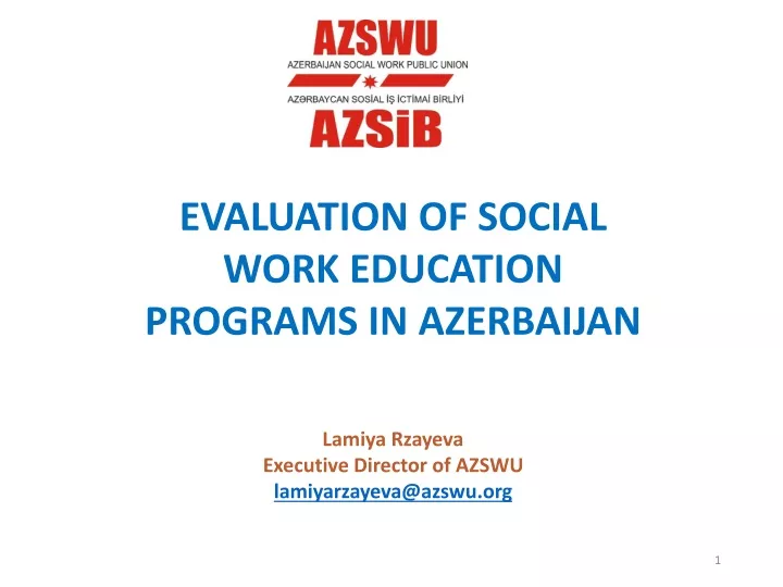 evaluation of social work education programs