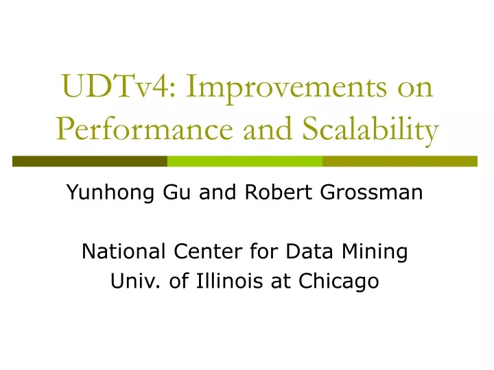 udtv4 improvements on performance and scalability