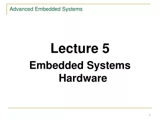 Advanced Embedded Systems