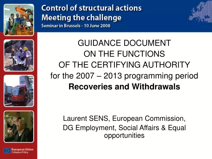 guidance document on the functions