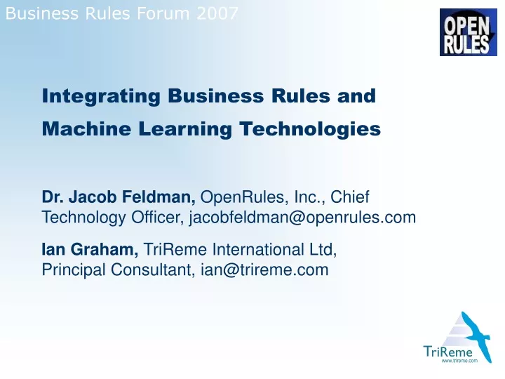 business rules forum 2007