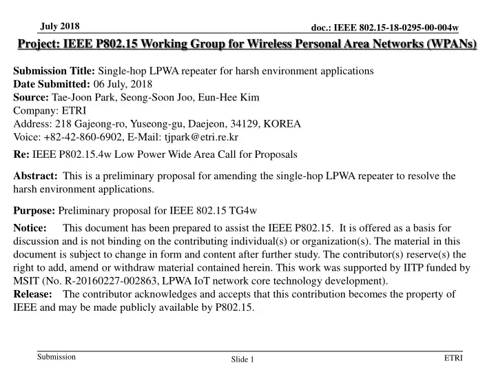 project ieee p802 15 working group for wireless