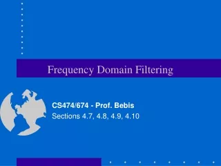 Frequency Domain Filtering