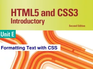 Formatting Text with CSS