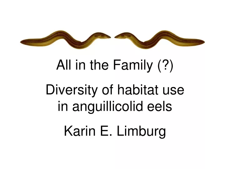 all in the family diversity of habitat