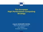 The European  High Performance Computing  Strategy - slide 1