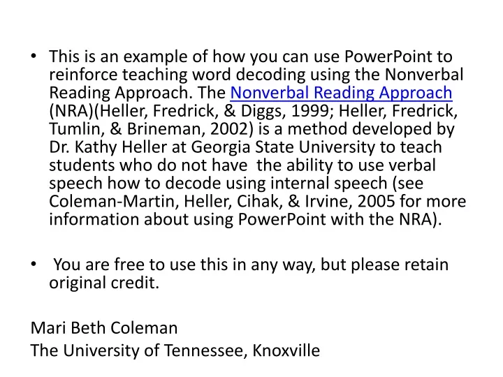 this is an example of how you can use powerpoint