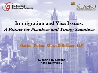 immigration and visa issues a primer for postdocs and young scientists