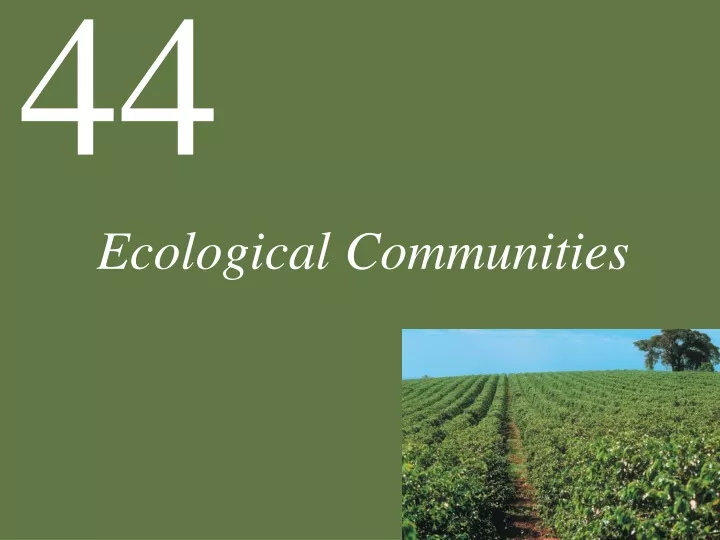 ecological communities