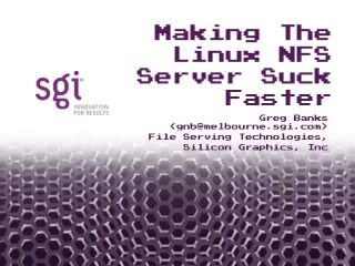 Making the Linux NFS Server Suck Faster