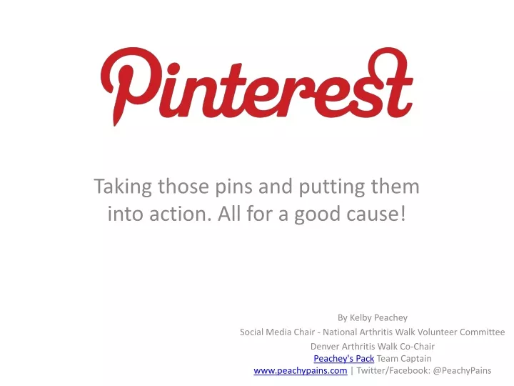 taking those pins and putting them into action all for a good cause