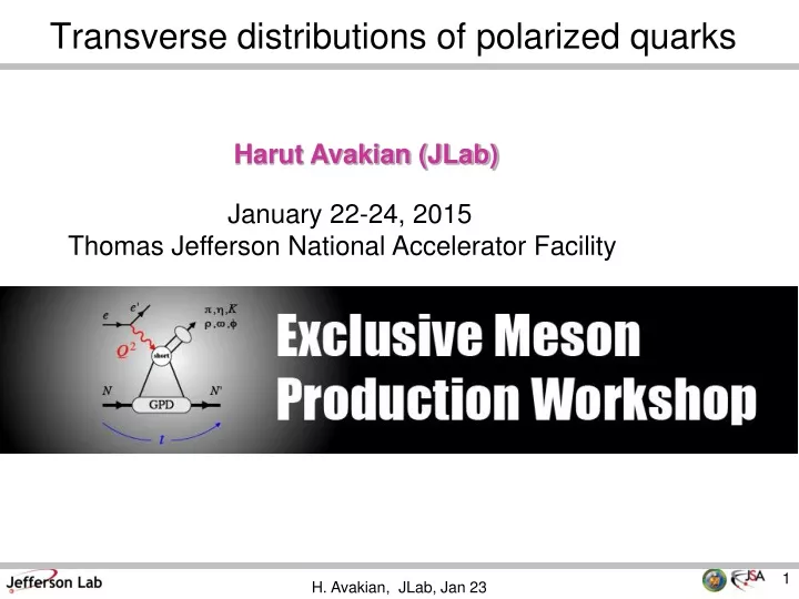 transverse distributions of polarized quarks