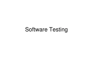 Software Testing