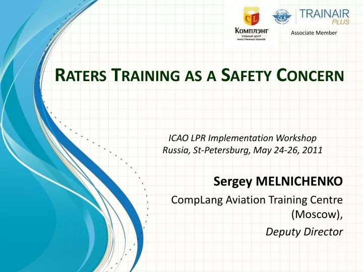 raters training as a safety concern