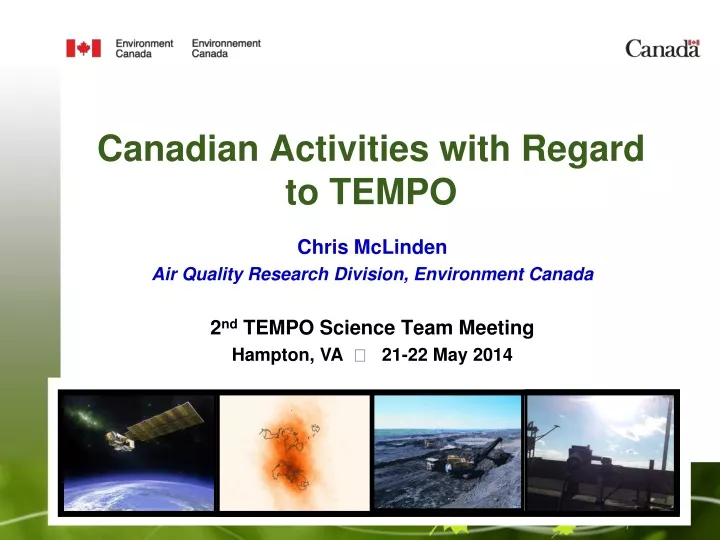 canadian activities with regard to tempo