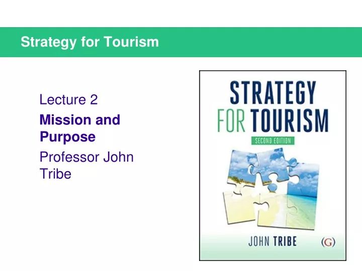 strategy for tourism