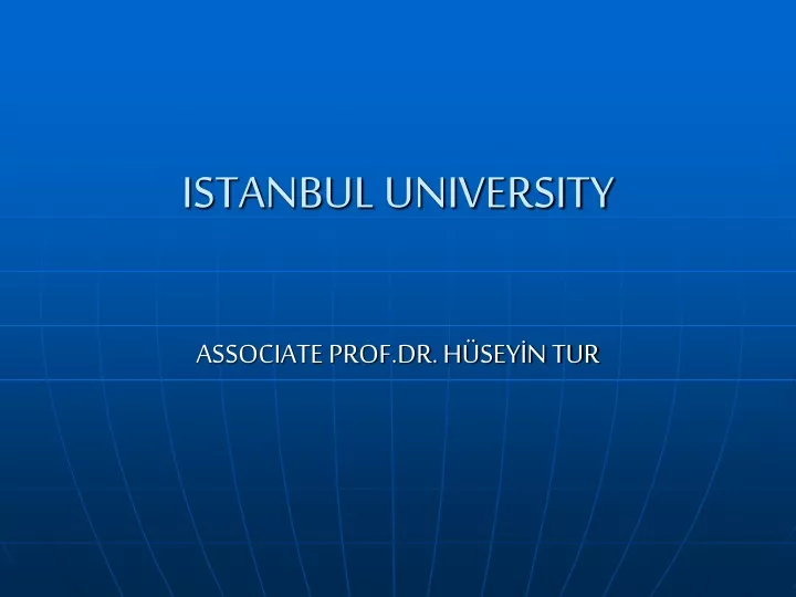 istanbul university