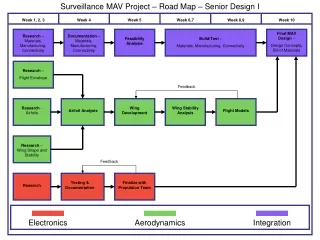 Surveillance MAV Project – Road Map – Senior Design I